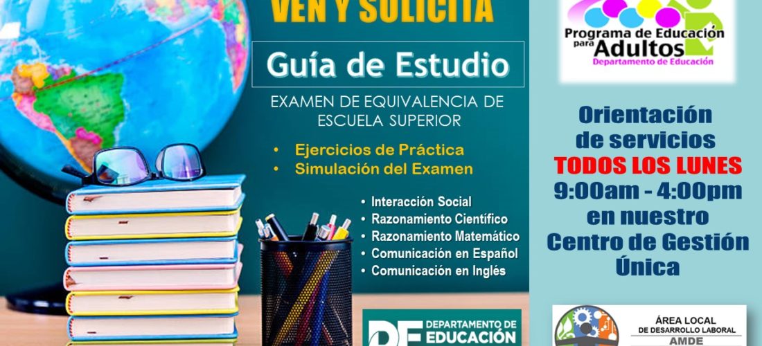 Guía de Estudio Examen de Equivalencia de Escuela Superior – Solicítala Ahora