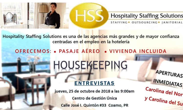 Entrevistas de Empleo HHS - 25 de octubre de 2018