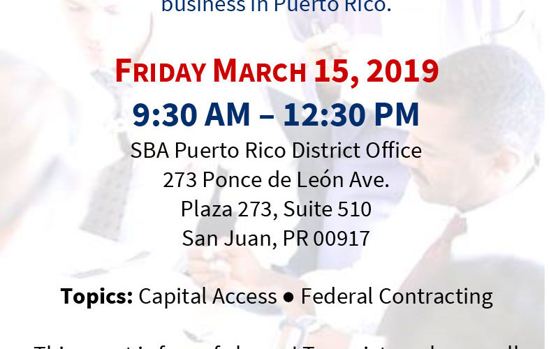 Business Development for Veterans and the Military Community – March 15, 2019