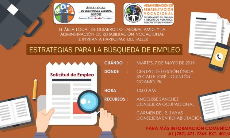 Taller de Estrategias para la Búsqueda de Empleo - 7 de mayo de 2019